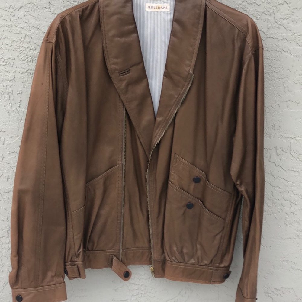 Vintage Brown Leather Jacket- Euro 52 (US L)
